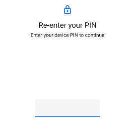 confirm your PIN number to reset phone settings