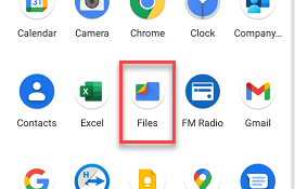 Files App on Android