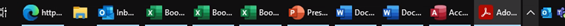 Never combine the icons in the taskbar
