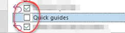 Task checkbox to mark as complete