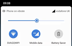 Wifi and Data connection details in notification window
