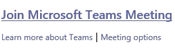 Join teams link in an email