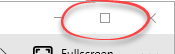Maximise button in the VDI toolbar