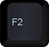 F2 key on keyboard