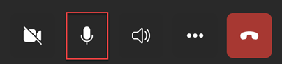 Turn off mic option during teams meeting