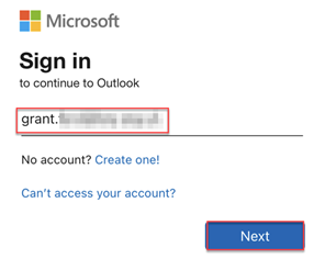 Enter email into sign in box when logging into outlook web app