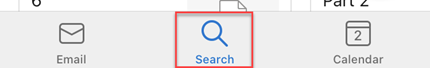 Outlook search button