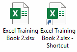 Example of a shortcut to a file