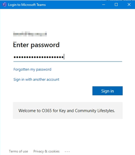 Sign in - Enter your password