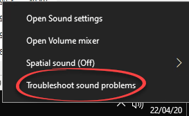 Troubleshoot sound problems