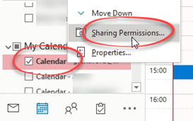 Right click on your calendar and choose sharing permissions