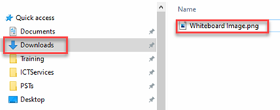 Downloaded whiteboard image in Windows Explorer