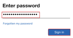 Type your password
