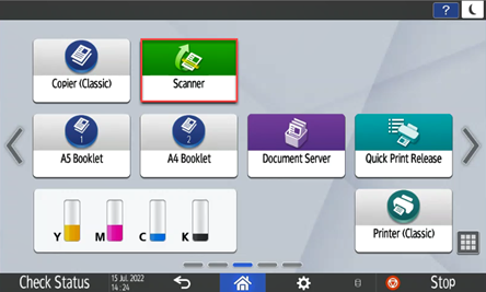 Scanner button on MPC5504