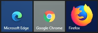 Three browsers in the VDI