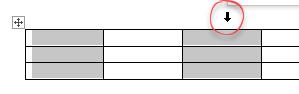 Select non consecutive columns example