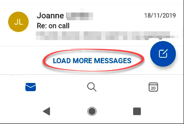 Load more messages option
