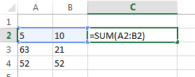 Example of a basic sum
