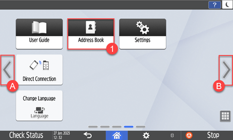 Address Book button