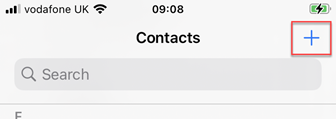 Add new contact button